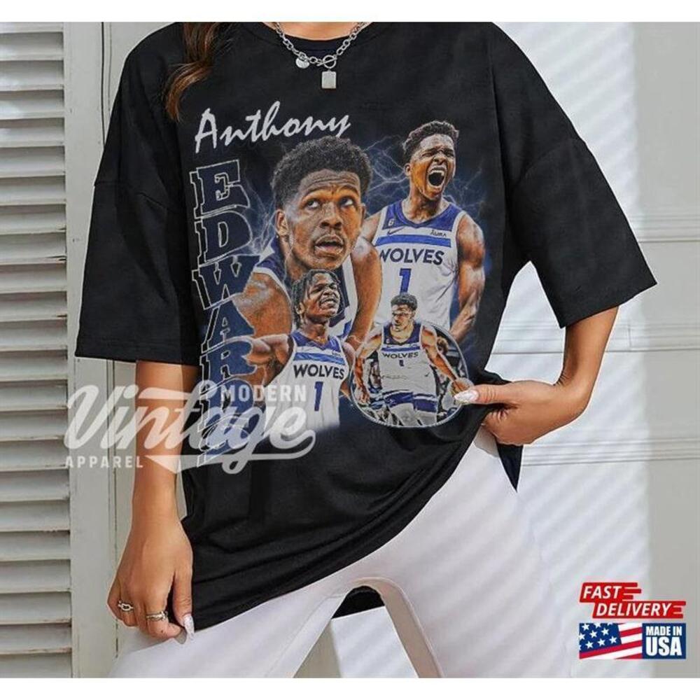 Anthony Edwards Shirt Basketball Classic 90S Graphic Tee Unisex